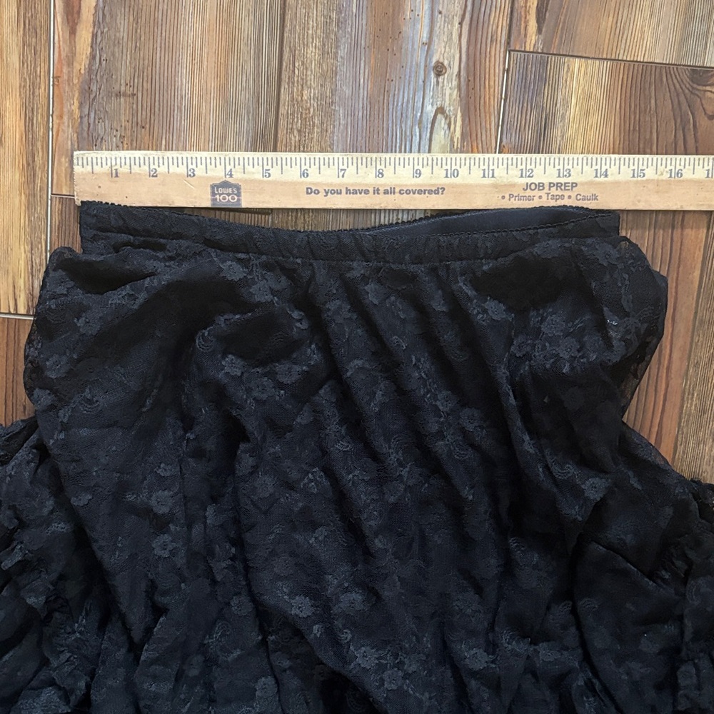 Free People Black Lace Midi Skirt Medium - Picture 8 of 8
